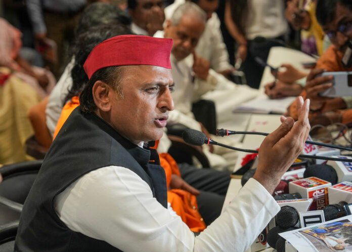 Akhilesh Yadav at party office