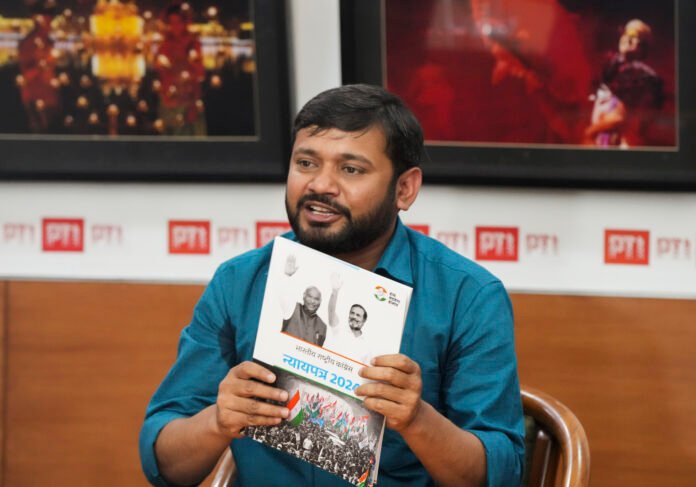 Kanhaiya Kumar in conversation with PTI