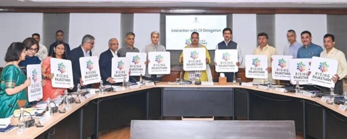 Hon'ble Chief Minister Shri Bhajanlal Sharma announces 'Rising Rajasthan' Investment Summit 2024, unveils its logo