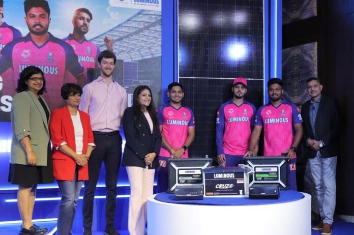 Luminous Power Technologies & Rajasthan Royals Further Strengthen their Partnership to Accelerate Solar Energy Adoption in India
