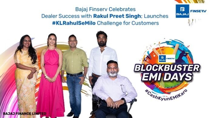 Bajaj Finserv Celebrates Dealer Success with Rakul Preet Singh