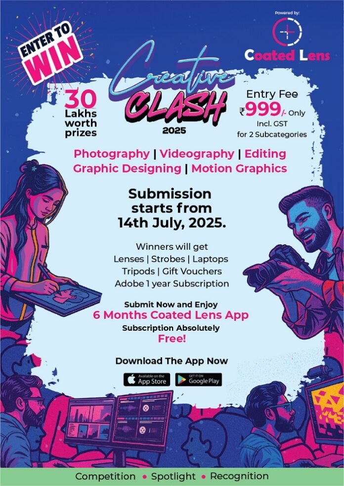 Coated Lens - The Platform Connecting Creative Professionals with Brands & Clients - Launches Creative Clash 2025