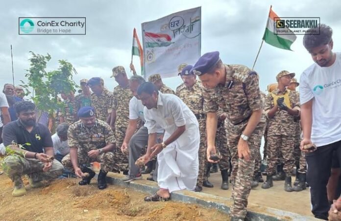 CoinEx Charity and Seerakku Lead 2,000 Palm Seeds Plantation in Ambattur Lake