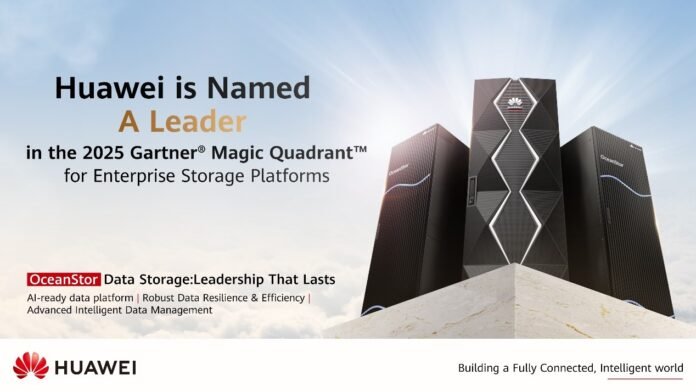 Huawei Named a Leader in the Gartner Magic Quadrant™ for Enterprise Storage Platforms, 2025