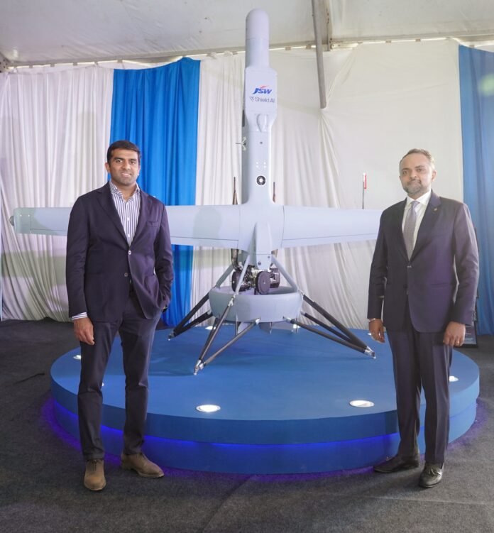 JSW DEFENCE commences construction of Next gen UAS facility in Hyderabad_L-R Mr. Parth Jindal of JSW Group and Mr. Sarjan Shah, Shield AIs MD for India.jpeg