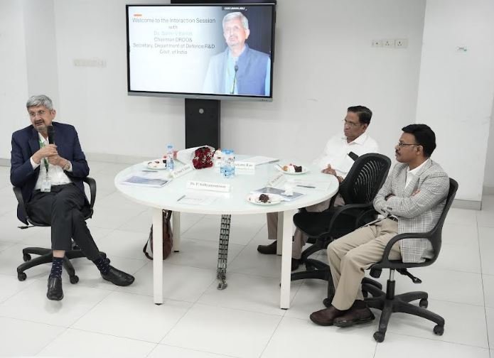 DRDO Chairman Dr Samir V Kamat Engage in Insightful Interaction with SRM University–AP Faculty