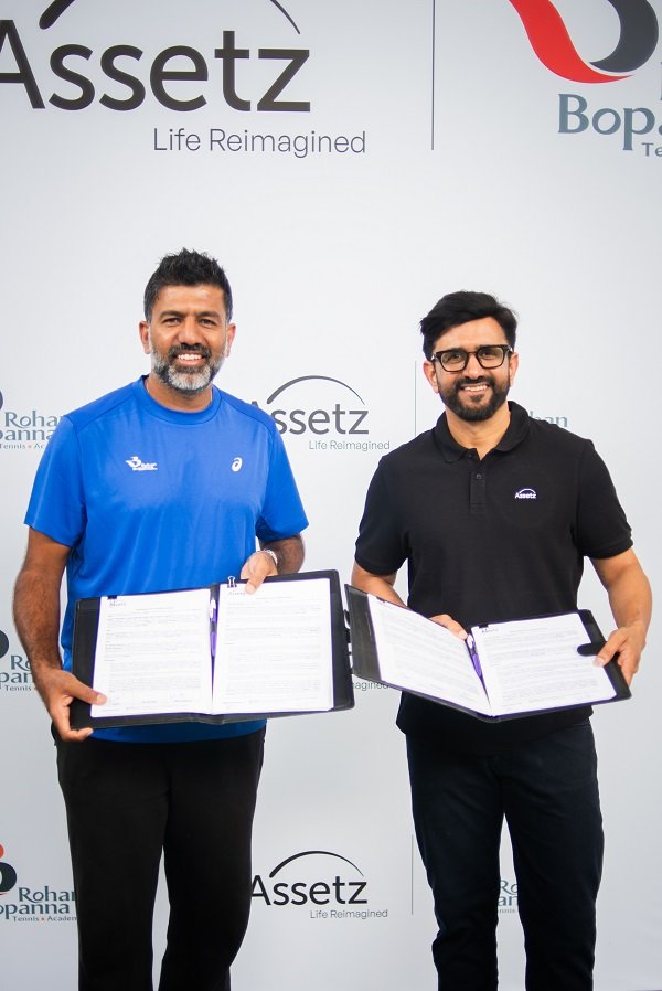 Assetz Announces Partnership with Rohan Bopanna Tennis Academy