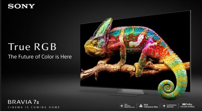 The Future of Colour is Here: Sony Introduces its True RGB TVs Powered by RGB Backlight Master Drive Pro with BRAVIA 7II Across India