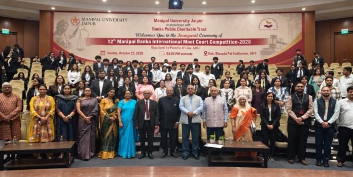 Manipal University Jaipur Hosts 12th Manipal Ranka International Moot Court Competition